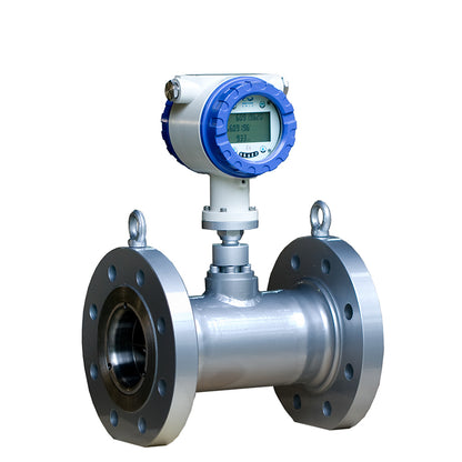 Double helix turbine flowmeter Split liquid pipeline digital display high precision sensor
