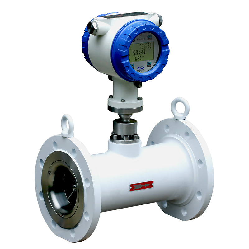 Double helix turbine flowmeter Split liquid pipeline digital display high precision sensor